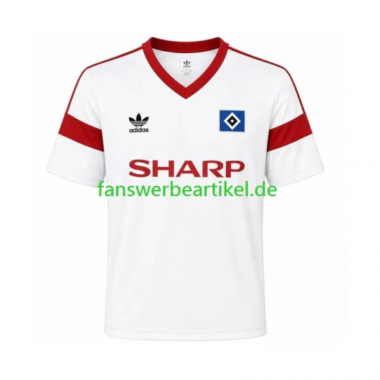 Retro 1988 Trikot Hamburger SV Herren Heimausrüstung Kurzarm