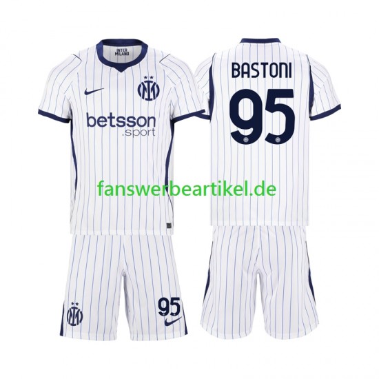 Alessandro Bastoni 95 Trikot Inter Mailand Kinder Auswärtsausrüstung 2026-2027 Kurzarm