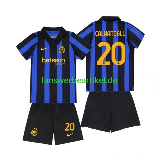 Hakan Calhanoglu 20 Trikot Inter Mailand Kinder Heimausrüstung 2026-2027 Kurzarm