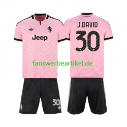 Jonathan David 30 Trikot Juventus Turin Kinder Auswärtsausrüstung 2026-2027 Kurzarm