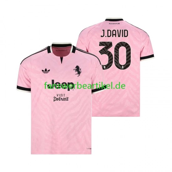 Jonathan David 30 Trikot Juventus Turin Herren Auswärtsausrüstung 2026-2027 Kurzarm