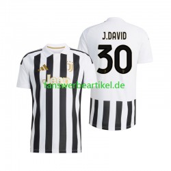 Jonathan David 30 Trikot Juventus Turin Herren Heimausrüstung 2026-2027 Kurzarm