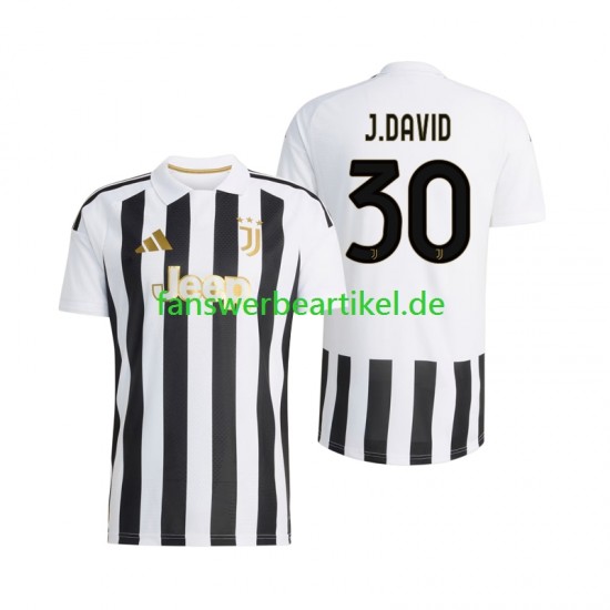 Jonathan David 30 Trikot Juventus Turin Herren Heimausrüstung 2026-2027 Kurzarm