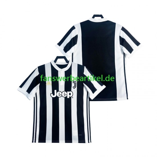 Retro 2017 2018 Trikot Juventus Turin Herren Heimausrüstung Kurzarm