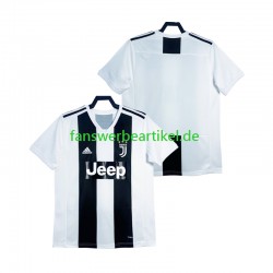 Retro 2018 2019 Trikot Juventus Turin Herren Heimausrüstung Kurzarm