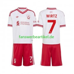 Florian Wirtz 7 Trikot Liverpool Kinder Auswärtsausrüstung 2026-2027 Kurzarm