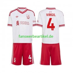 Virgil van Dijk 4 Trikot Liverpool Kinder Auswärtsausrüstung 2026-2027 Kurzarm