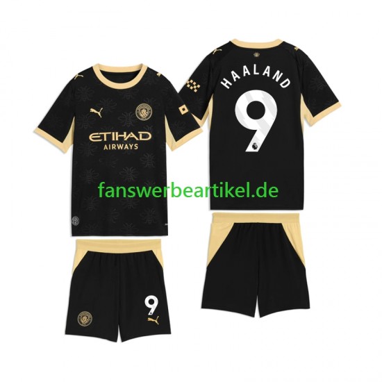 Erling Haaland 9 Trikot Manchester City Kinder Auswärtsausrüstung 2026-2027 Kurzarm