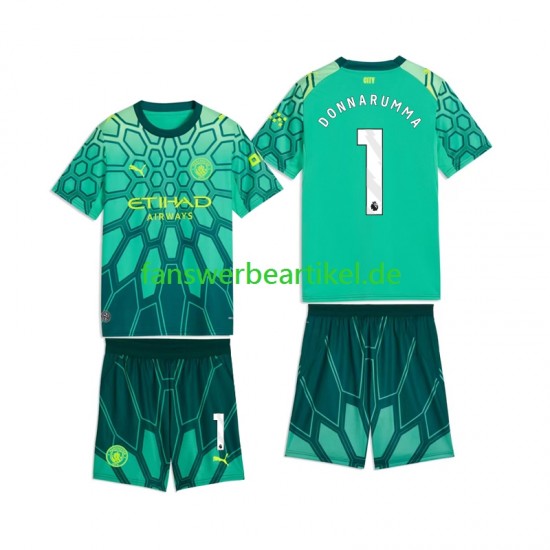 Gianluigi Donnarumma 1 Torwart Trikot Manchester City Kinder Heimausrüstung 2026-2027 Kurzarm