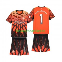 Gianluigi Donnarumma 1 Torwart Trikot Manchester City Kinder Ausweich ausrüstung 2026-2027 Kurzarm