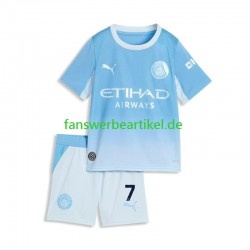 Omar Marmoush 7 Trikot Manchester City Kinder Heimausrüstung 2026-2027 Kurzarm