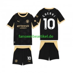 Rayan Cherki 10 Trikot Manchester City Kinder Auswärtsausrüstung 2026-2027 Kurzarm