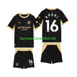Rodri 16 Trikot Manchester City Kinder Auswärtsausrüstung 2026-2027 Kurzarm
