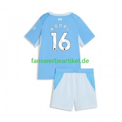 Rodri 16 Trikot Manchester City Kinder Heimausrüstung 2026-2027 Kurzarm