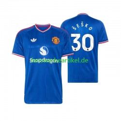Benjamin Sesko 30 Trikot Manchester United Herren Auswärtsausrüstung 2026-2027 Kurzarm
