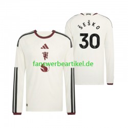 Benjamin Sesko 30 Trikot Manchester United Herren Ausweich ausrüstung 2026-2027 Langarm