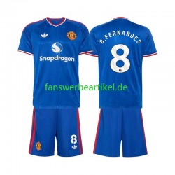 Bruno Fernandes 8 Trikot Manchester United Kinder Auswärtsausrüstung 2026-2027 Kurzarm