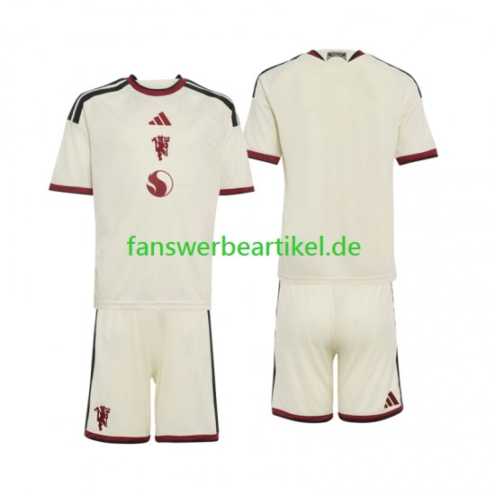 Trikot Manchester United Kinder Ausweich ausrüstung 2026-2027 Kurzarm