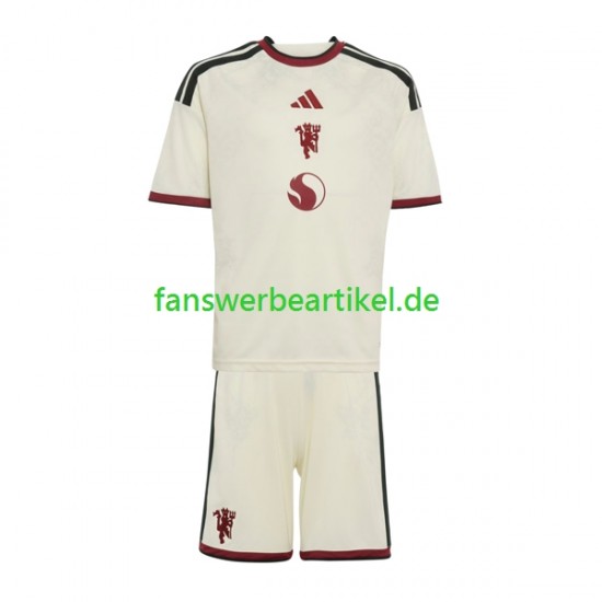 Trikot Manchester United Kinder Ausweich ausrüstung 2026-2027 Kurzarm