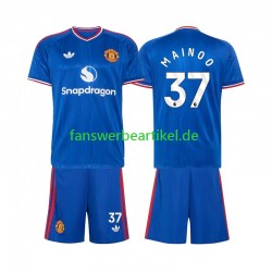 Kobbie Mainoo 37 Trikot Manchester United Kinder Auswärtsausrüstung 2026-2027 Kurzarm