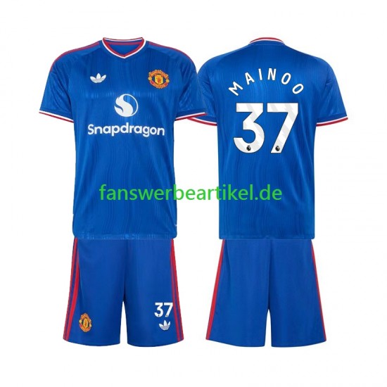 Kobbie Mainoo 37 Trikot Manchester United Kinder Auswärtsausrüstung 2026-2027 Kurzarm