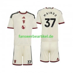 Kobbie Mainoo 37 Trikot Manchester United Kinder Ausweich ausrüstung 2026-2027 Kurzarm