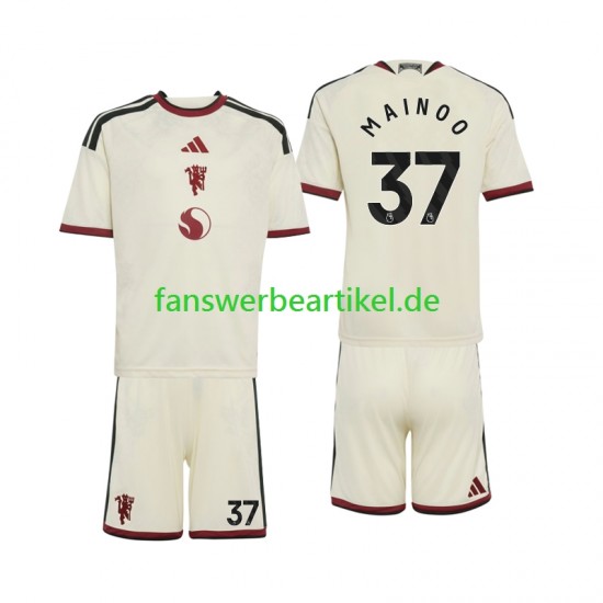 Kobbie Mainoo 37 Trikot Manchester United Kinder Ausweich ausrüstung 2026-2027 Kurzarm