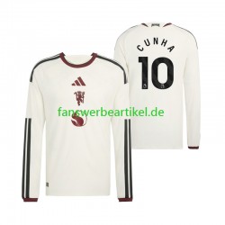 Matheus Cunha 10 Trikot Manchester United Herren Ausweich ausrüstung 2026-2027 Langarm