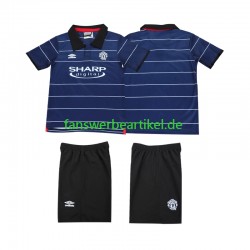 Retro 2000 Trikot Manchester United Kinder Auswärtsausrüstung 1999 Kurzarm