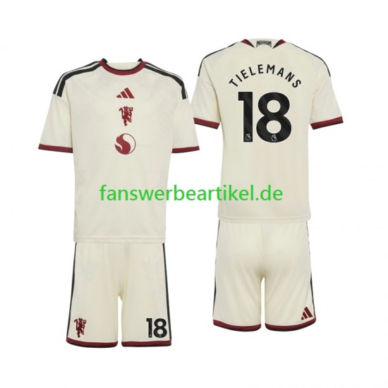 Youri Tielemans 18 Trikot Manchester United Kinder Ausweich ausrüstung 2026-2027 Kurzarm