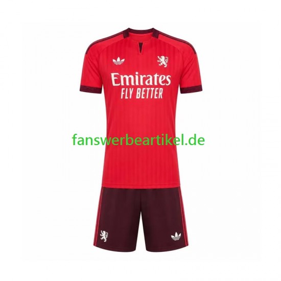 Trikot Olympique Lyon Kinder Heimausrüstung 2026-2027 Kurzarm