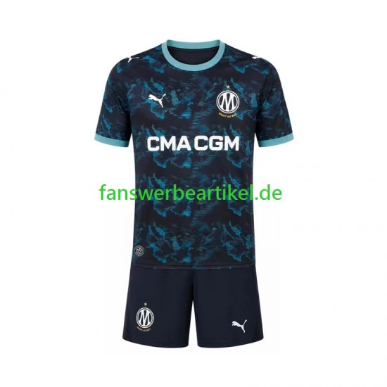 Trikot Olympique Marseille Kinder Auswärtsausrüstung 2026-2027 Kurzarm