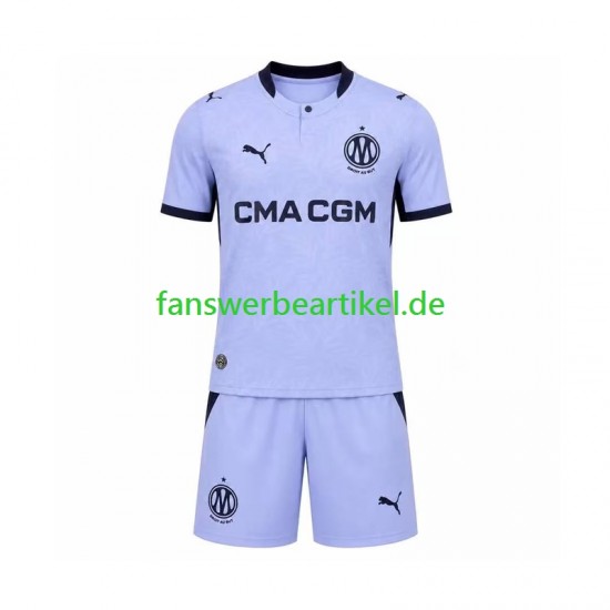 Trikot Olympique Marseille Kinder Ausweich ausrüstung 2026-2027 Kurzarm