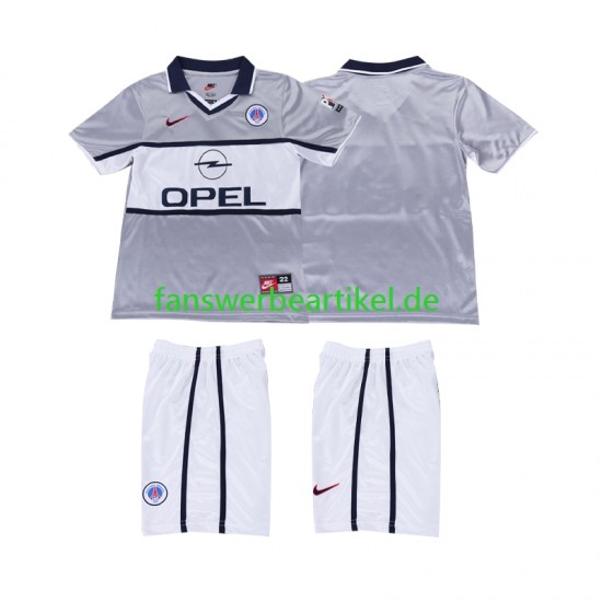 Retro 2000 2001 Trikot Paris Saint-Germain Kinder Auswärtsausrüstung Kurzarm