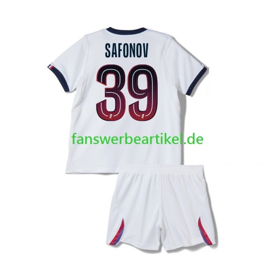 Matvey Safonov 39 Trikot Paris Saint-Germain Kinder Auswärtsausrüstung 2026-2027 Kurzarm