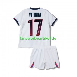 Vitinha 17 Trikot Paris Saint-Germain Kinder Auswärtsausrüstung 2026-2027 Kurzarm