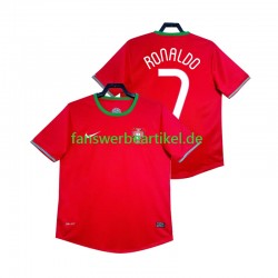 Cristiano Ronaldo 7 Retro 2012 Trikot Portugal Herren Heimausrüstung Kurzarm