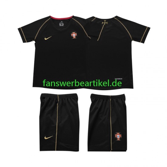 Retro Trikot Portugal Kinder Auswärtsausrüstung 2006 Kurzarm