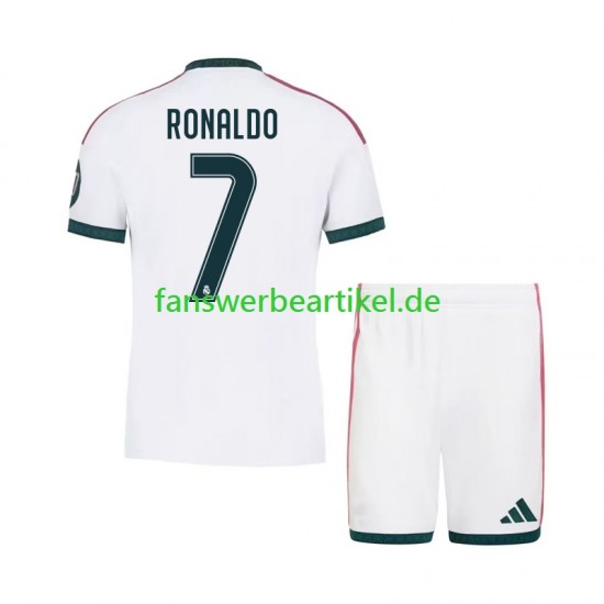 Cristiano Ronaldo 7 Trikot Real Madrid Kinder Heimausrüstung 2026-2027 Kurzarm