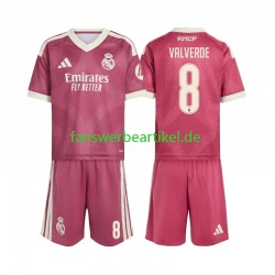 Federico Valverde 8 Trikot Real Madrid Kinder Ausweich ausrüstung 2026-2027 Kurzarm