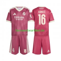 Ibrahima Konate 16 Trikot Real Madrid Kinder Ausweich ausrüstung 2026-2027 Kurzarm