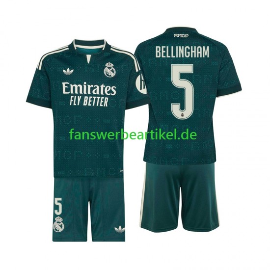 Jude Bellingham 5 Trikot Real Madrid Kinder Auswärtsausrüstung 2026-2027 Kurzarm