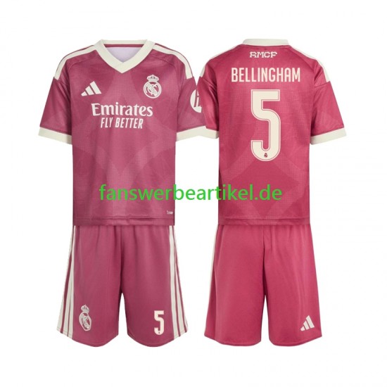Jude Bellingham 5 Trikot Real Madrid Kinder Ausweich ausrüstung 2026-2027 Kurzarm