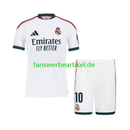 Kylian Mbappe 10 Trikot Real Madrid Kinder Heimausrüstung 2026-2027 Kurzarm