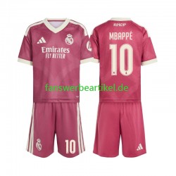 Kylian Mbappe 10 Trikot Real Madrid Kinder Ausweich ausrüstung 2026-2027 Kurzarm