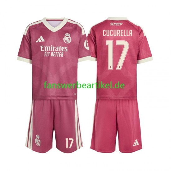 Marc Cucurella 17 Trikot Real Madrid Kinder Ausweich ausrüstung 2026-2027 Kurzarm