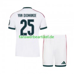 Yan Diomande 25 Trikot Real Madrid Kinder Heimausrüstung 2026-2027 Kurzarm