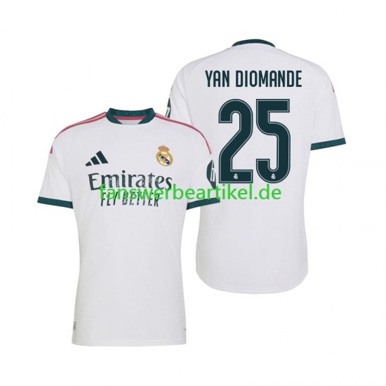 Yan Diomande 25 Trikot Real Madrid Herren Heimausrüstung 2026-2027 Kurzarm