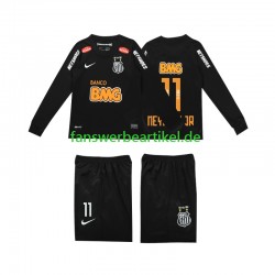 Santos NEYMAR JR 11 Retro Classic 2012 2013 Trikot Kinder Auswärtsausrüstung Langarm