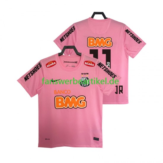 Santos Neymar JR 11 Retro 2012 2013 Trikot Herren Viertes ausrüstung Kurzarm